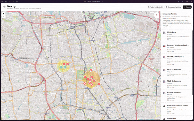 Nearby animation